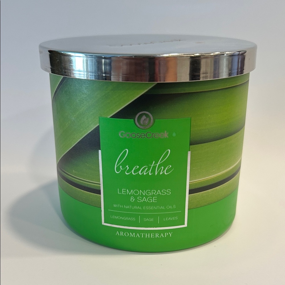 Goose Creek Green Lemongrass & Sage Candle-Brand New!!